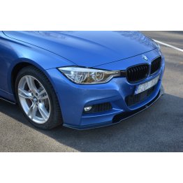 Накладка сплиттер на передний бампер на BMW 3 F30 / F31 M-Sport